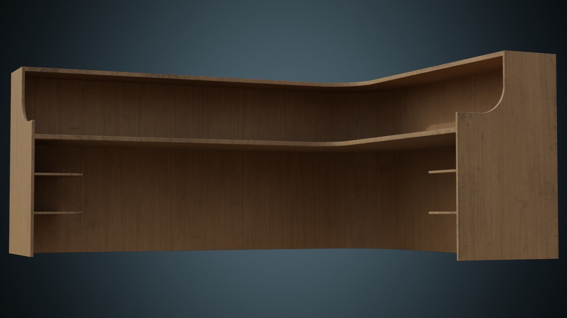 Reception Desk 1B Low-poly 3D model_6