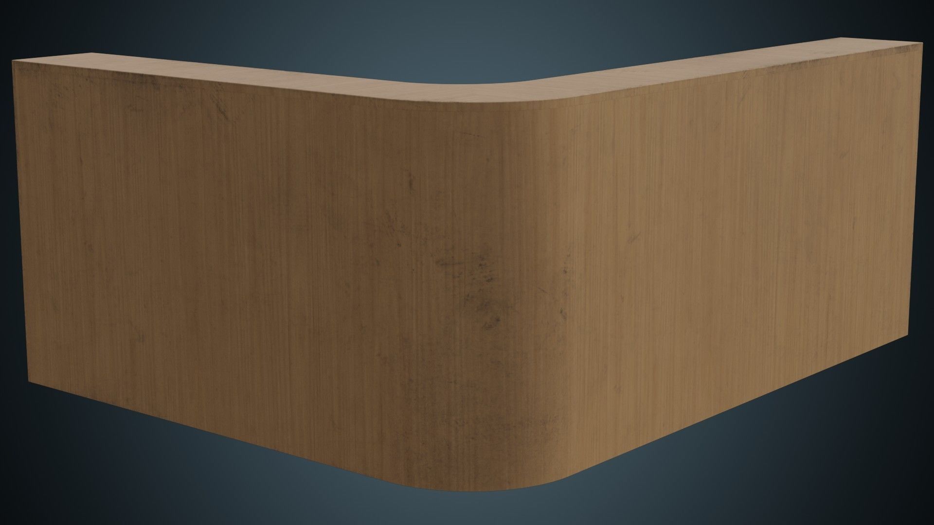 Reception Desk 1B Low-poly 3D model_4