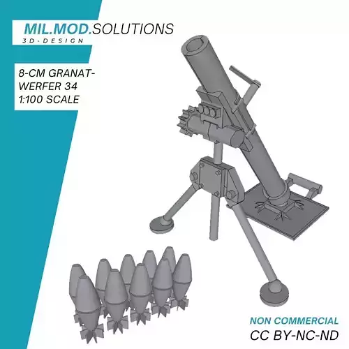 8-cm Granatwerfer 34 3D print model