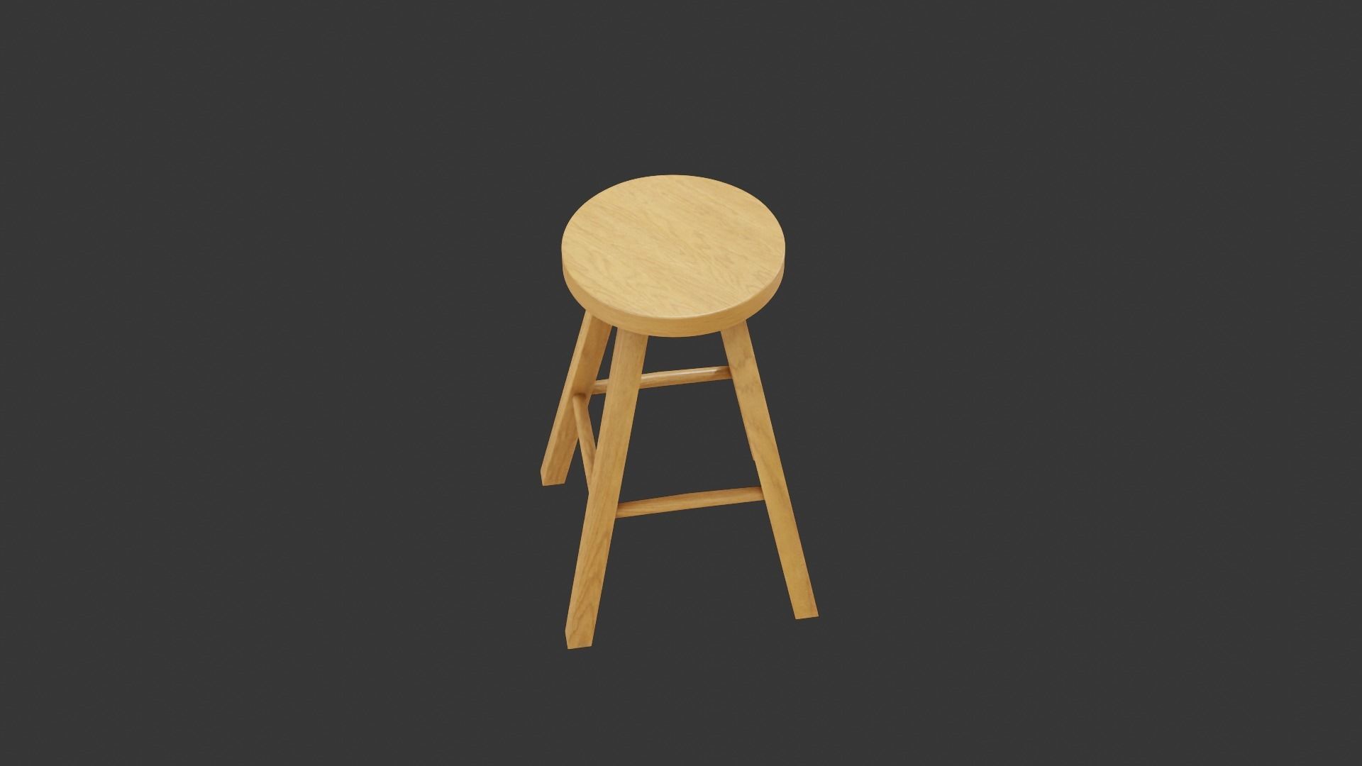 Bar Round Table Low-poly 3D model_13