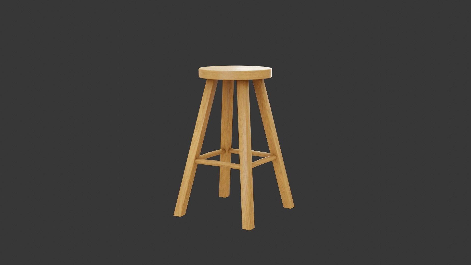 Bar Round Table Low-poly 3D model_12