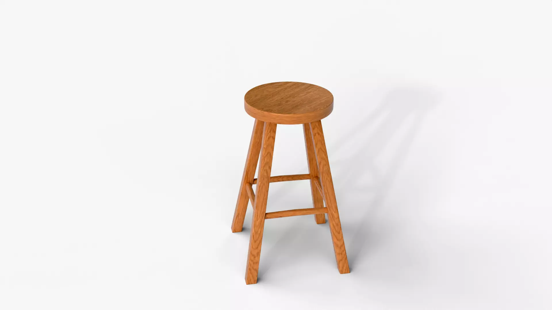 Bar Round Table Low-poly 3D model_5