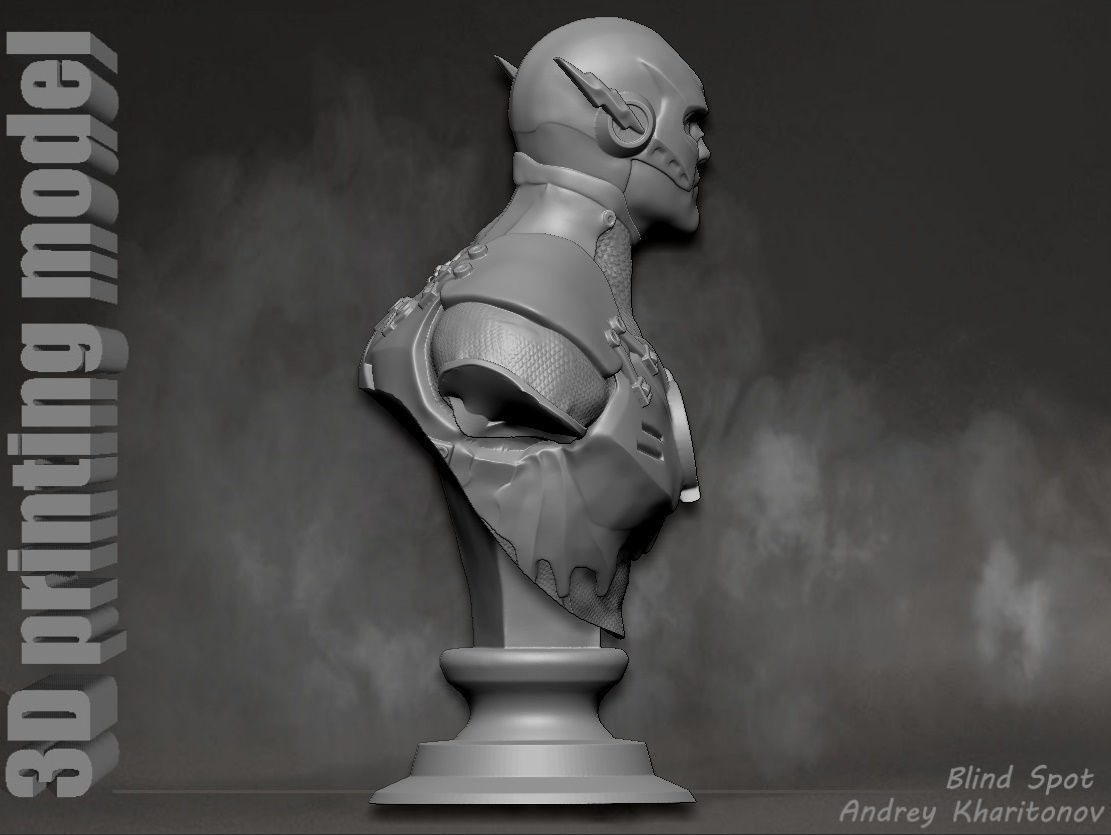 Flash bust2 3D print model_13