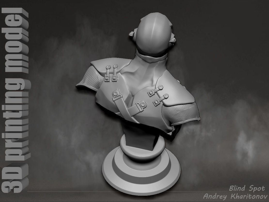 Flash bust2 3D print model_27