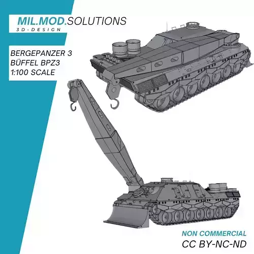 Bergepanzer 3 Bueffel BPZ3 Bundeswehr 3D print model