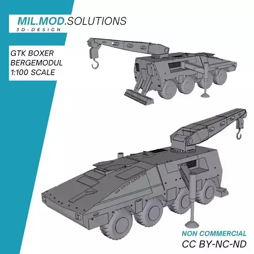 GTK Boxer mit Bergemodul Bundeswehr 3D print model