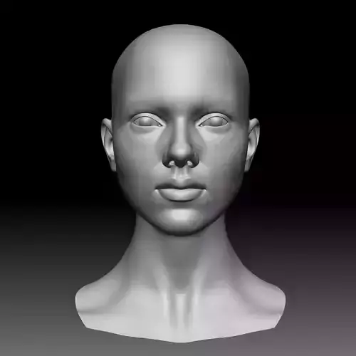 face base mesh-scarlett johansson