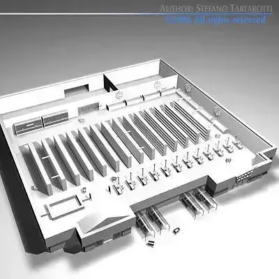Market building 3D model