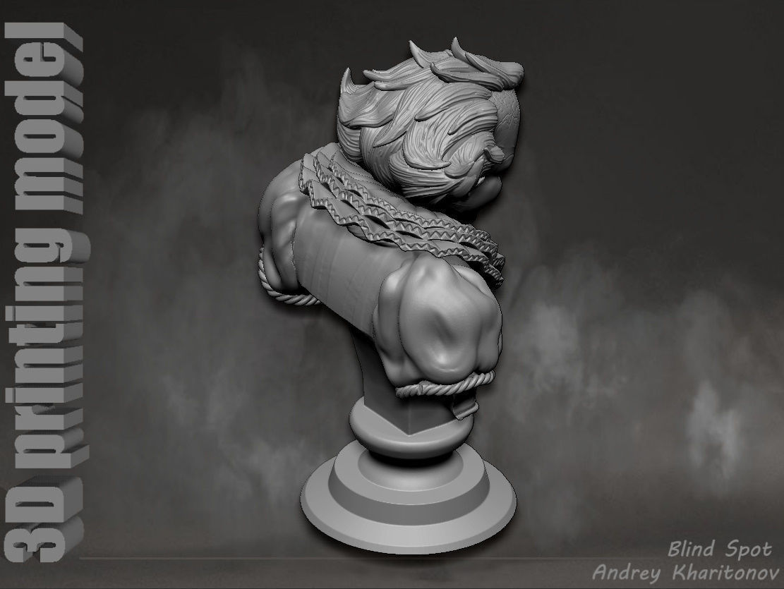 Pennywise bust 3D print model_22