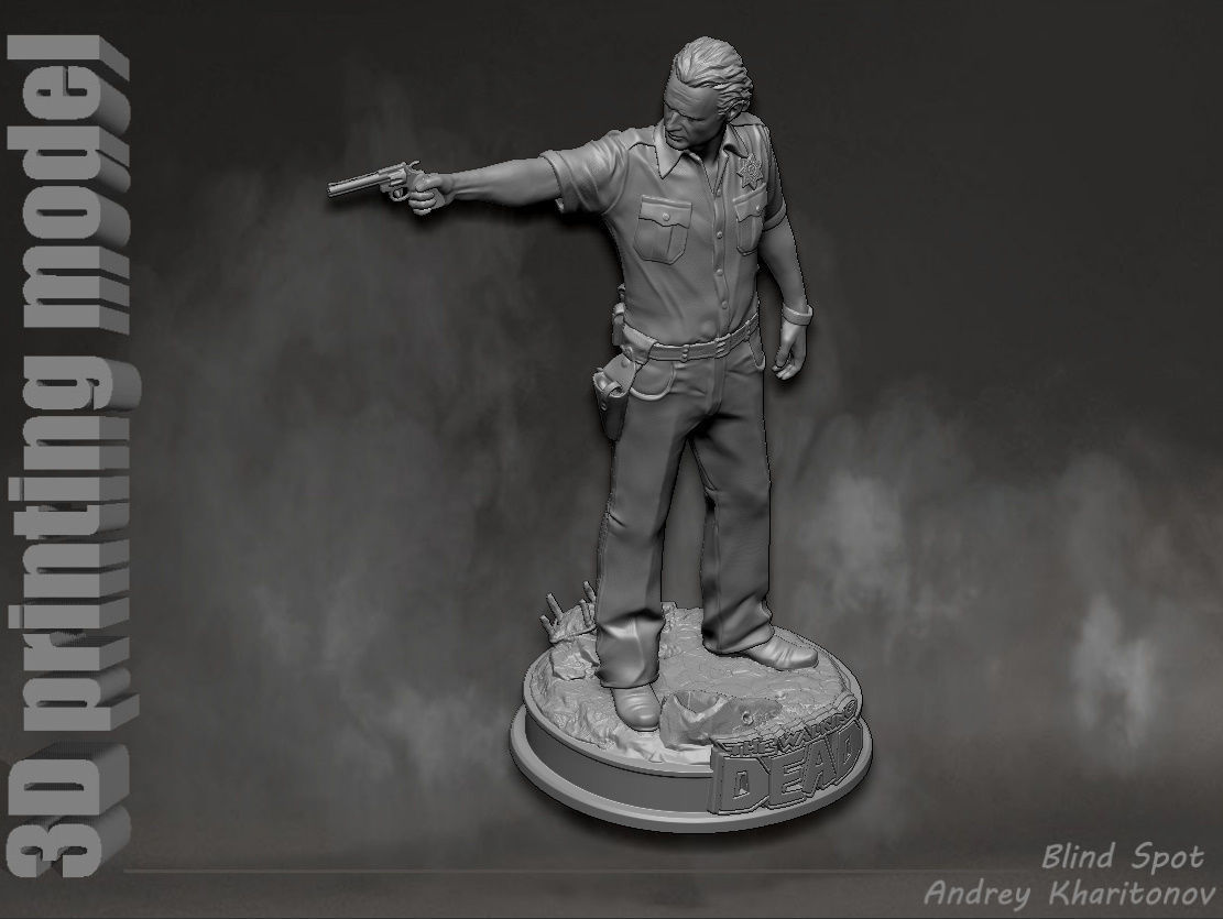 Rick Grimes the walking dead 3D print model_18