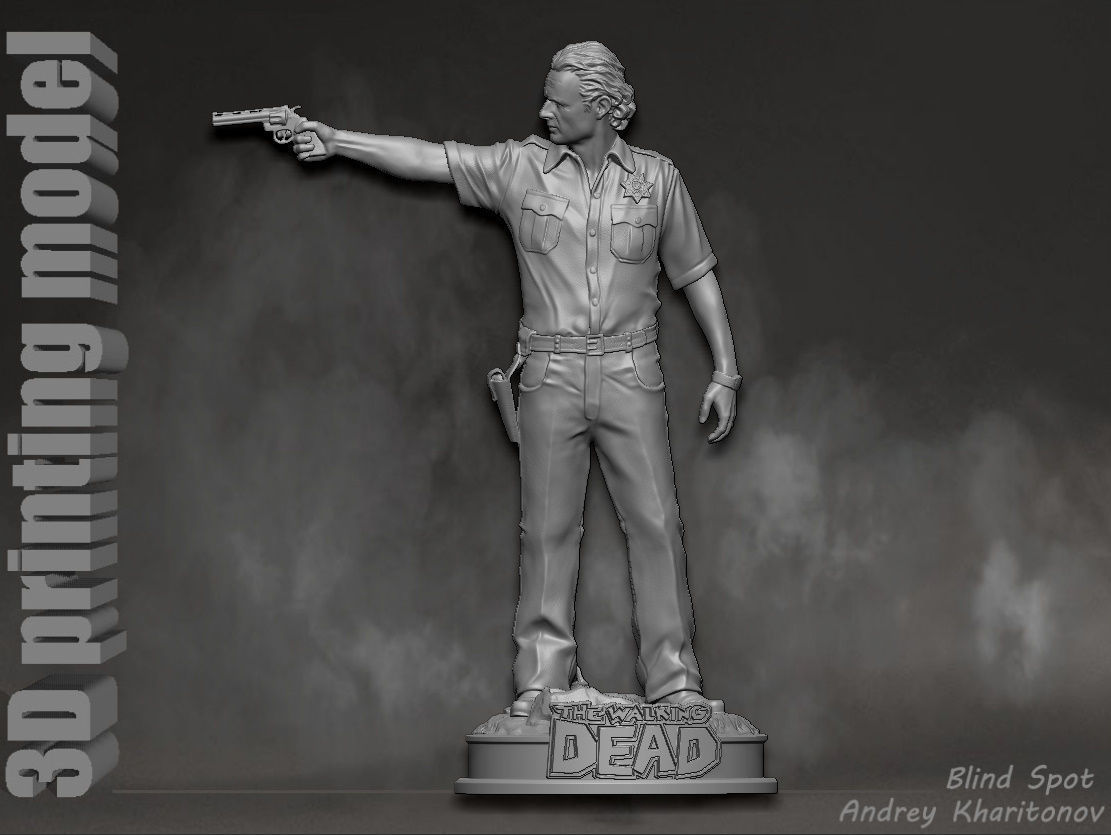 Rick Grimes the walking dead 3D print model_23