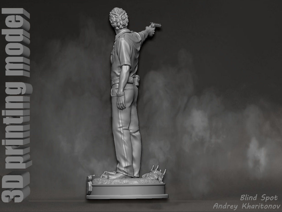 Rick Grimes the walking dead 3D print model_6