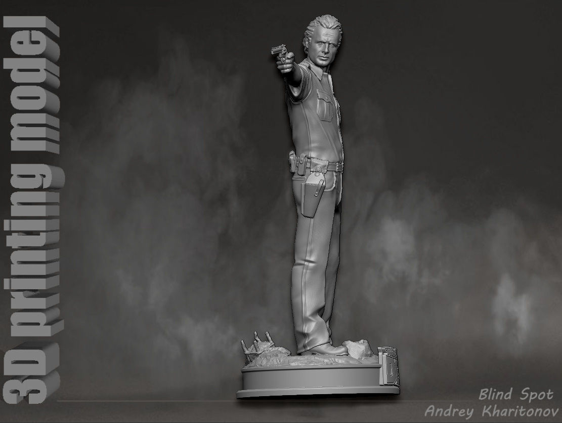 Rick Grimes the walking dead 3D print model_14
