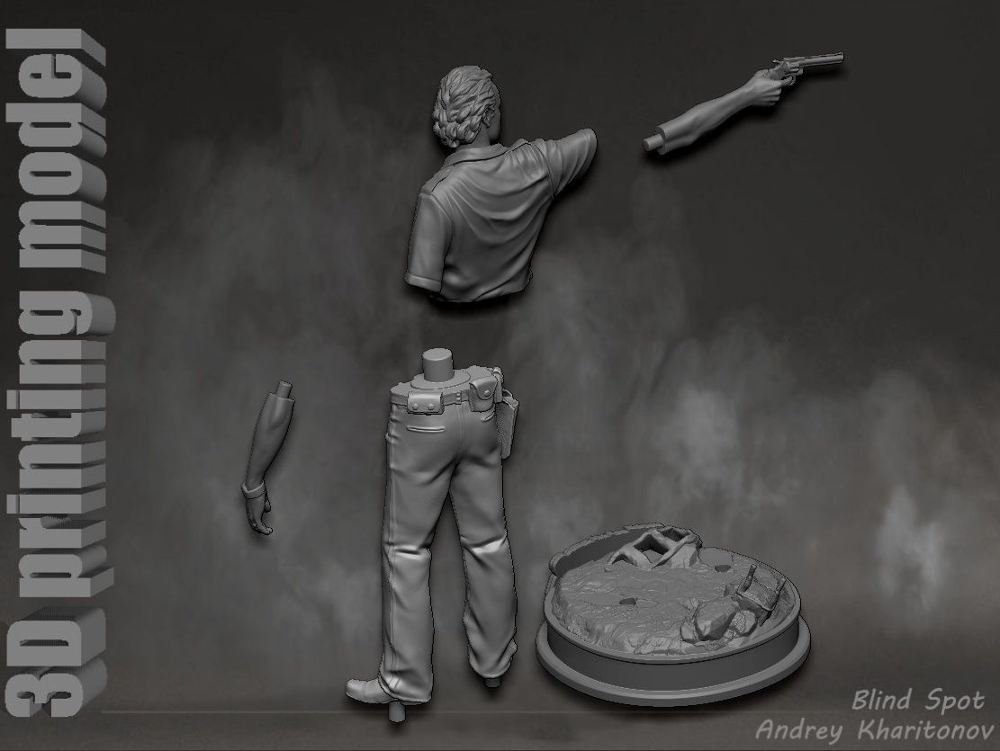 Rick Grimes the walking dead 3D print model_29