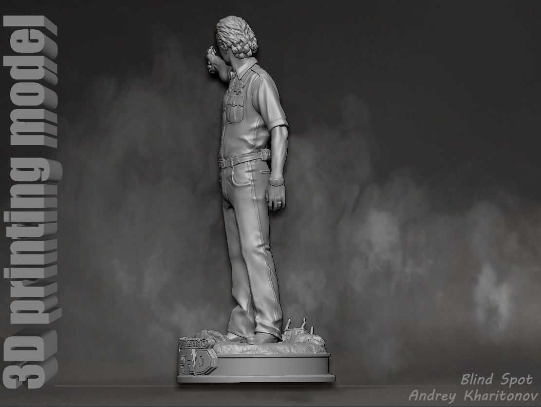 Rick Grimes the walking dead 3D print model_4