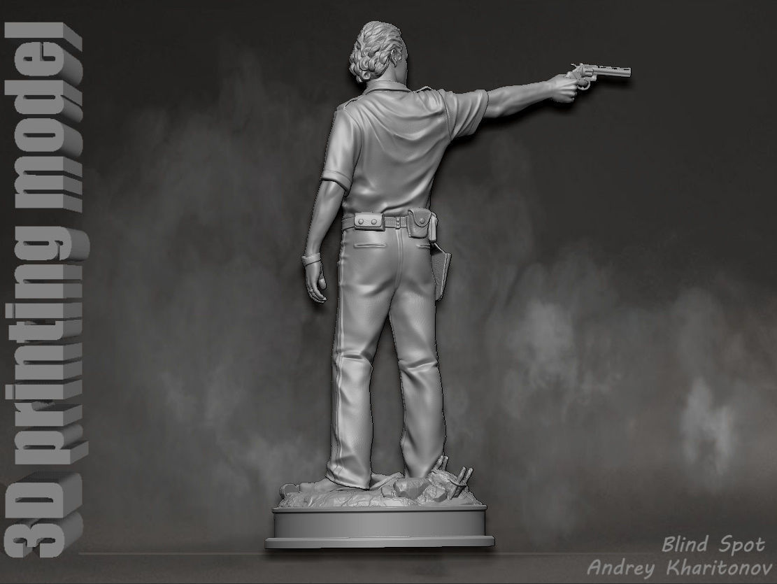 Rick Grimes the walking dead 3D print model_8