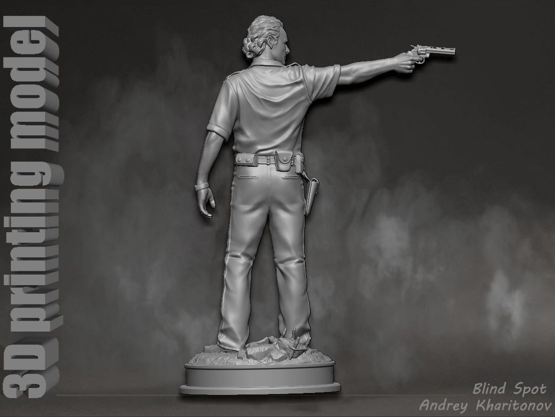 Rick Grimes the walking dead 3D print model_9