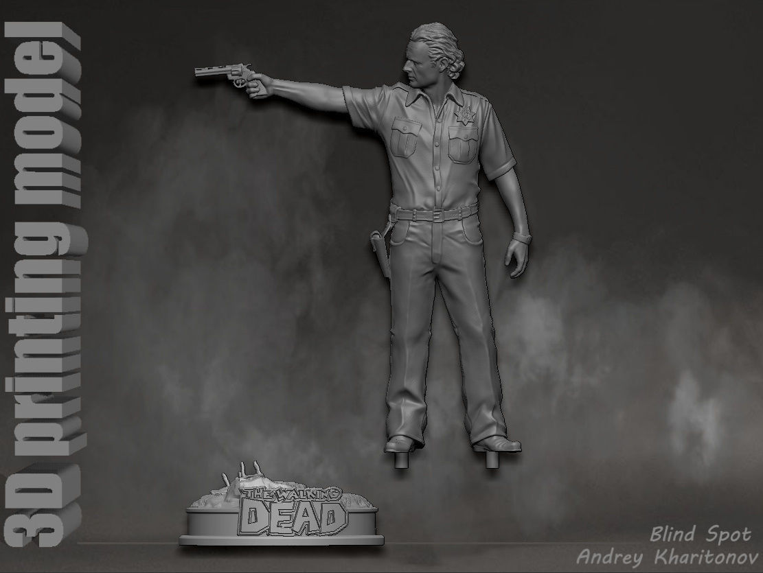 Rick Grimes the walking dead 3D print model_24