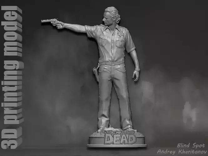 Rick Grimes the walking dead 3D print model