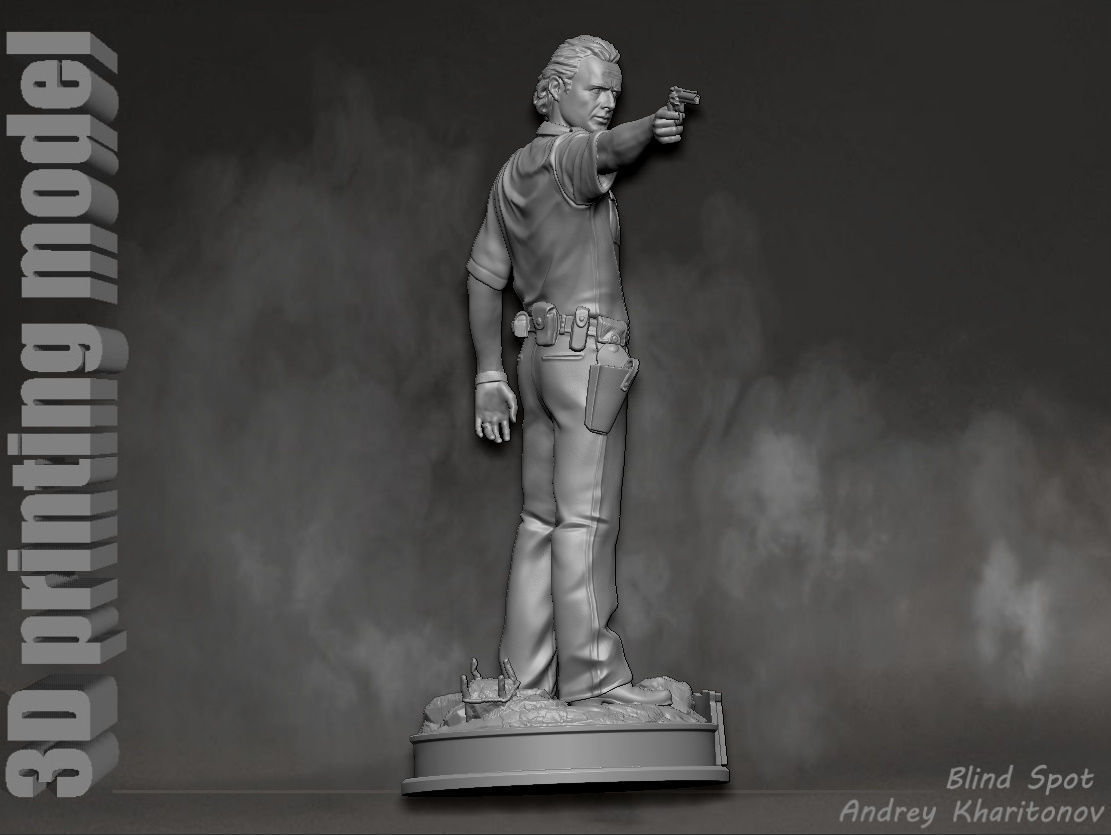 Rick Grimes the walking dead 3D print model_12