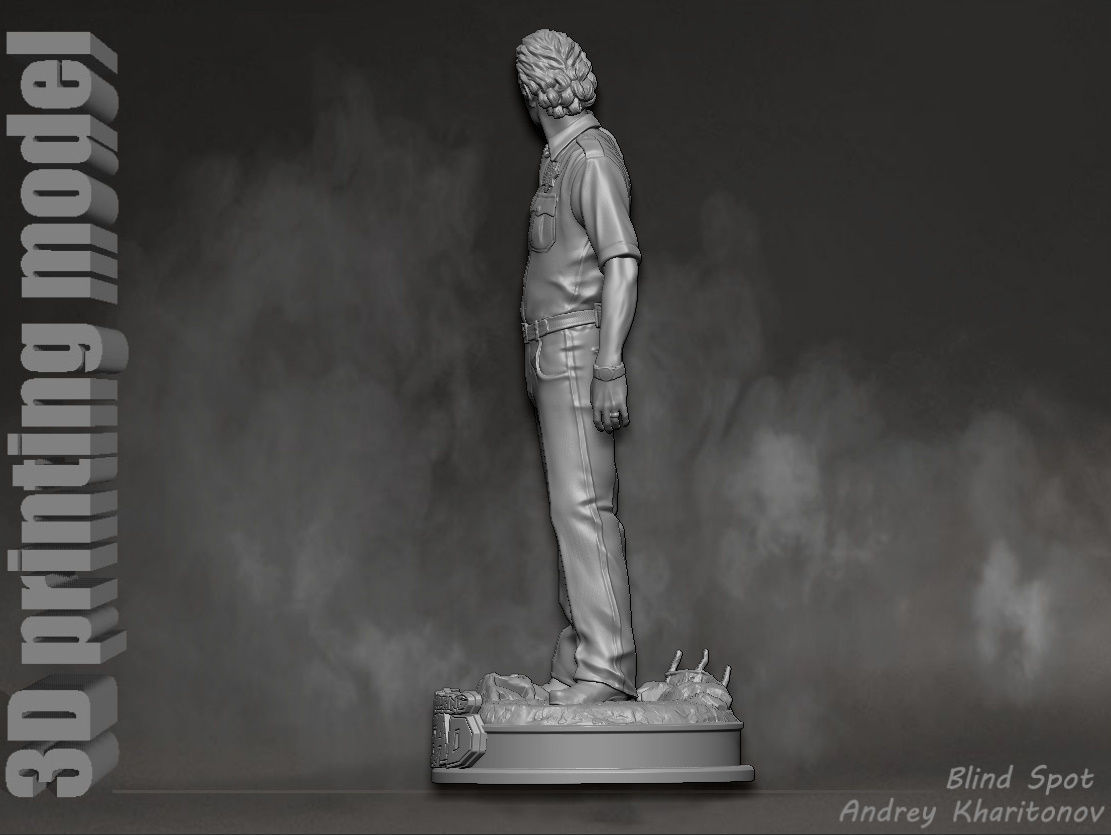 Rick Grimes the walking dead 3D print model_5