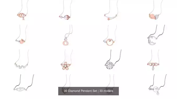 30 Diamond Pendant Set