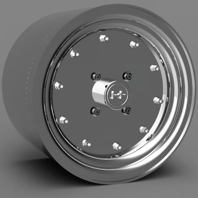 1 24 Scale 14 Inch SSR MK1 With Stretch Tires 3D print model_3