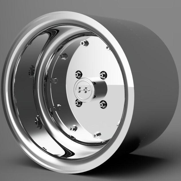 1 24 Scale 14 Inch SSR MK1 With Stretch Tires 3D print model_4