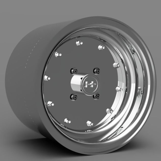 1 24 Scale 14 Inch SSR MK1 With Stretch Tires 3D print model_2