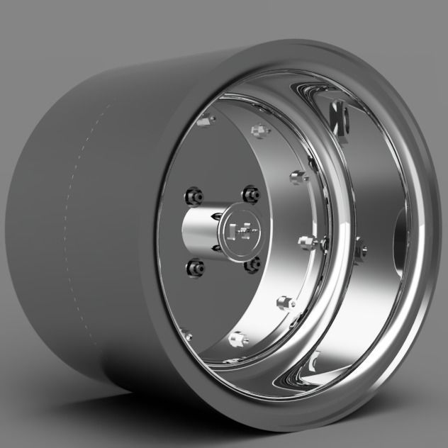 1 24 Scale 14 Inch SSR MK1 With Stretch Tires 3D print model_5