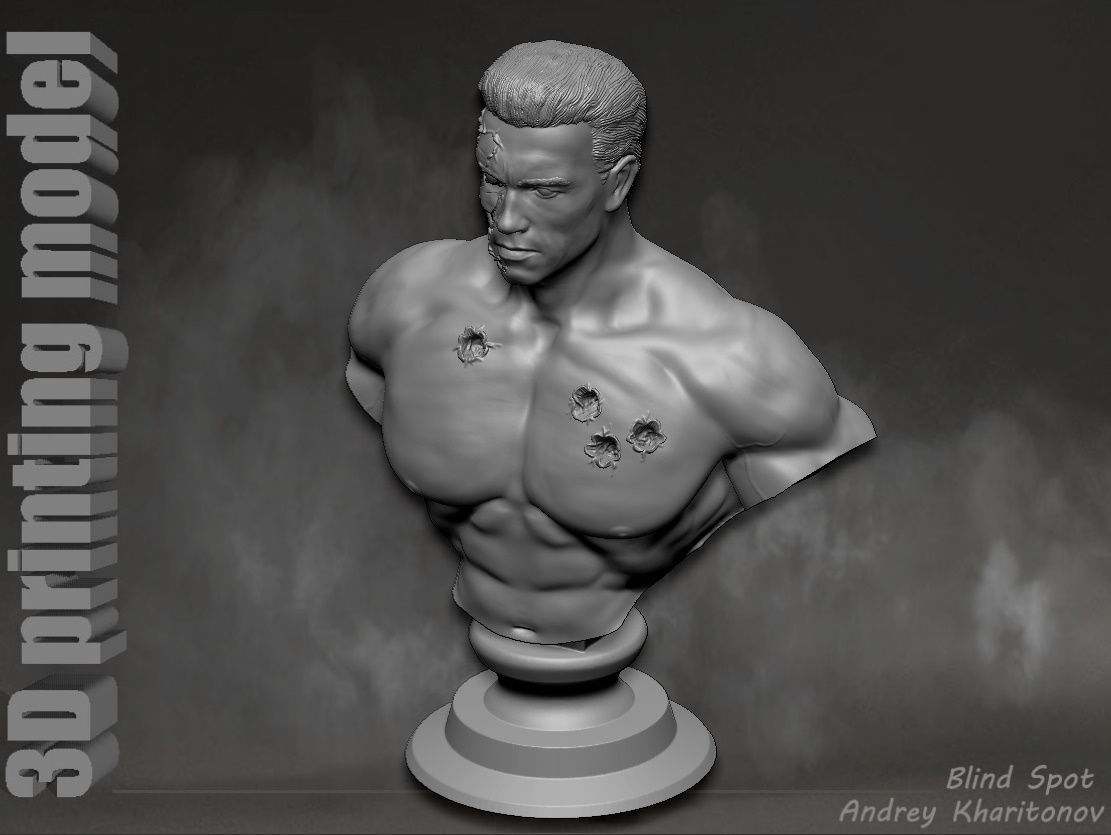Terminator t-800 3D print model_18