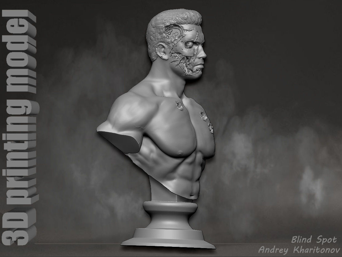 Terminator t-800 3D print model_13