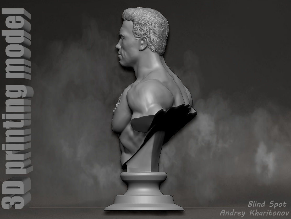 Terminator t-800 3D print model_5