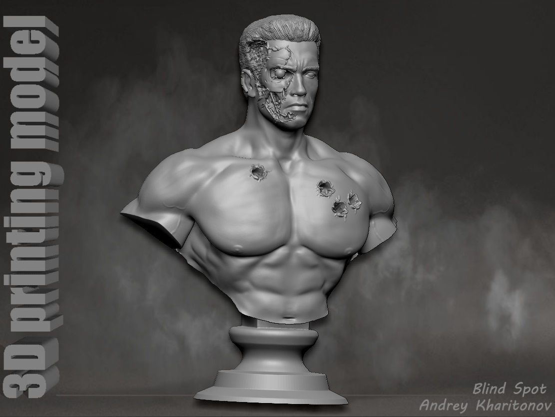 Terminator t-800 3D print model_15