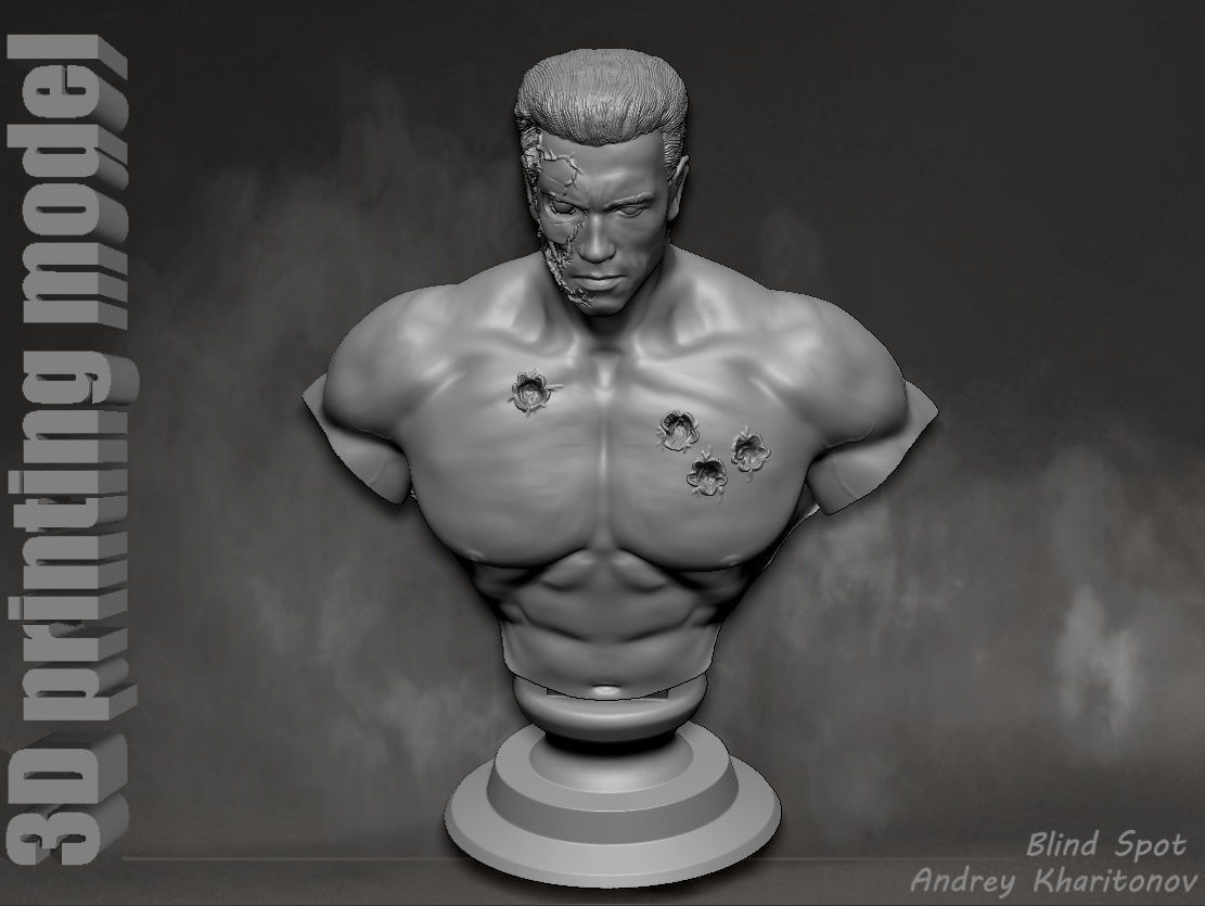 Terminator t-800 3D print model_22