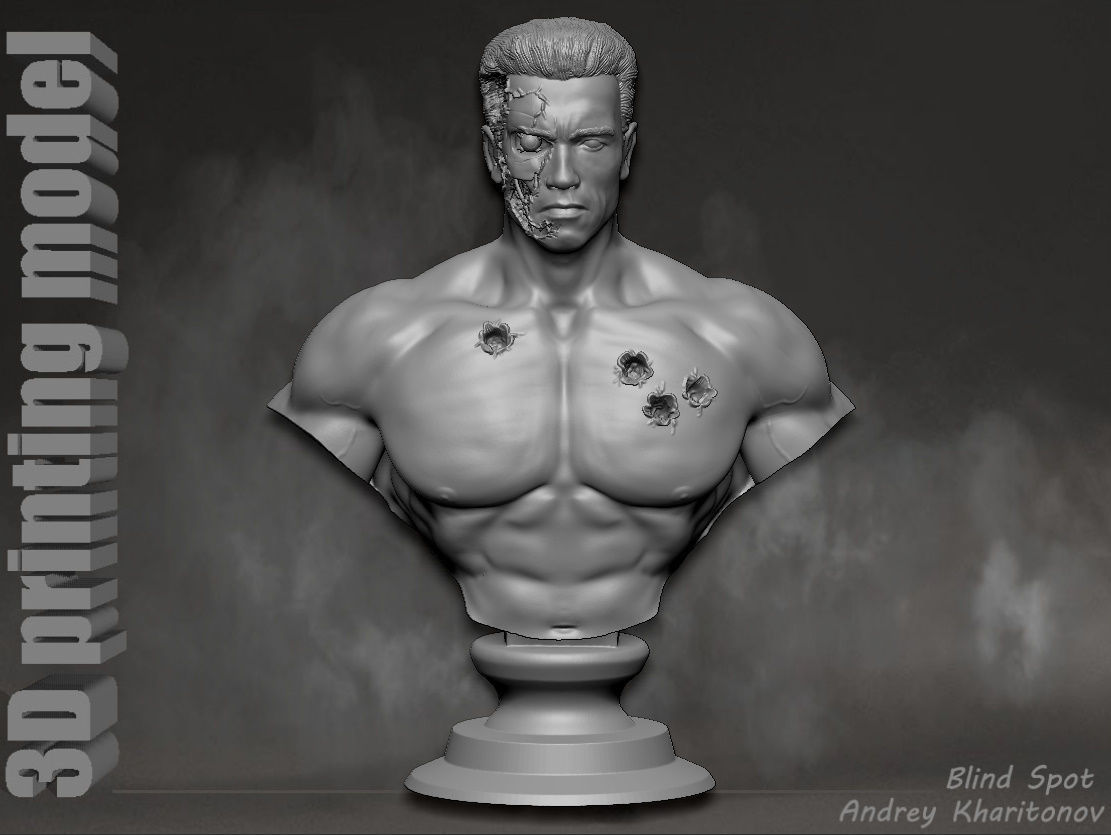 Terminator t-800 3D print model_25