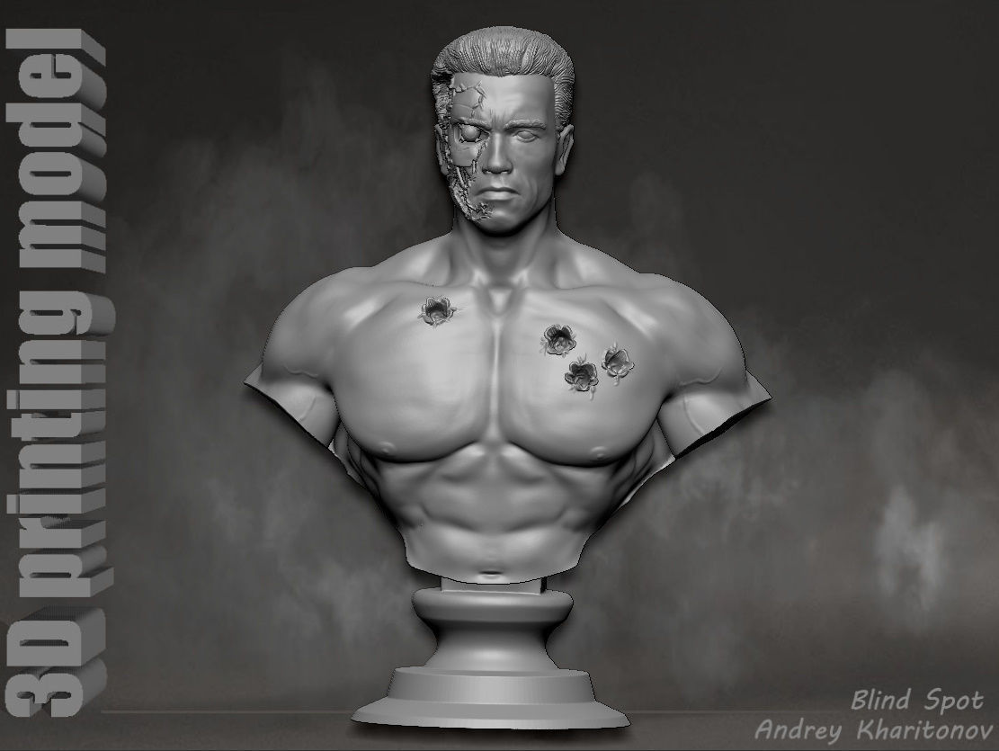 Terminator t-800 3D print model_17