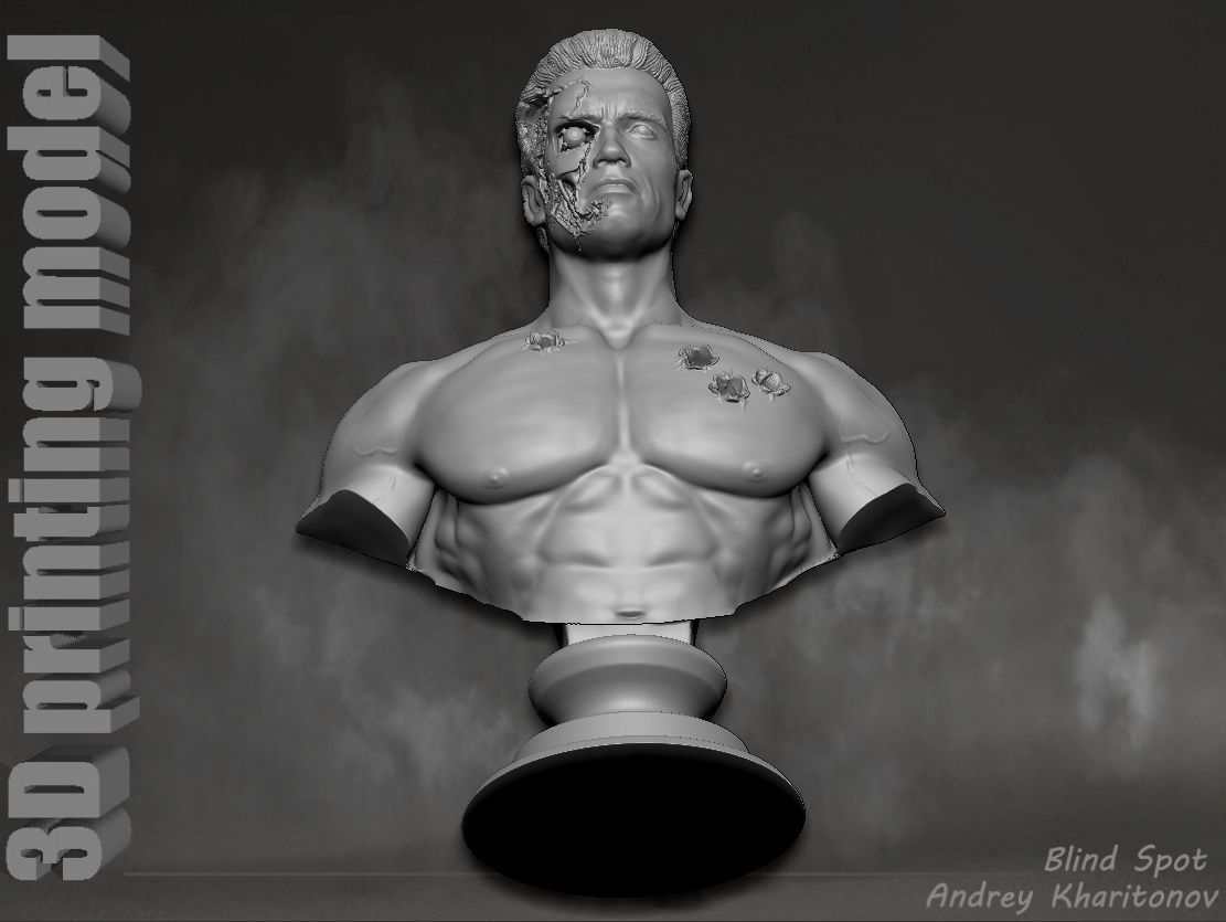 Terminator t-800 3D print model_23