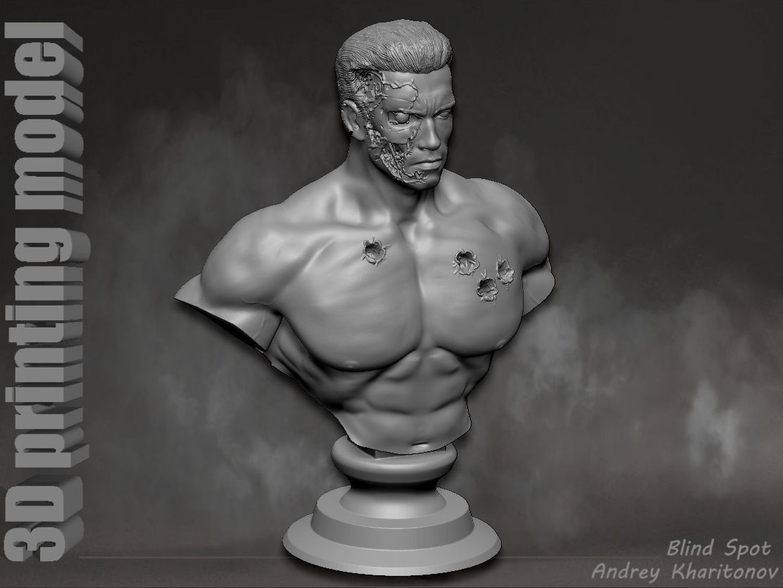 Terminator t-800 3D print model_21