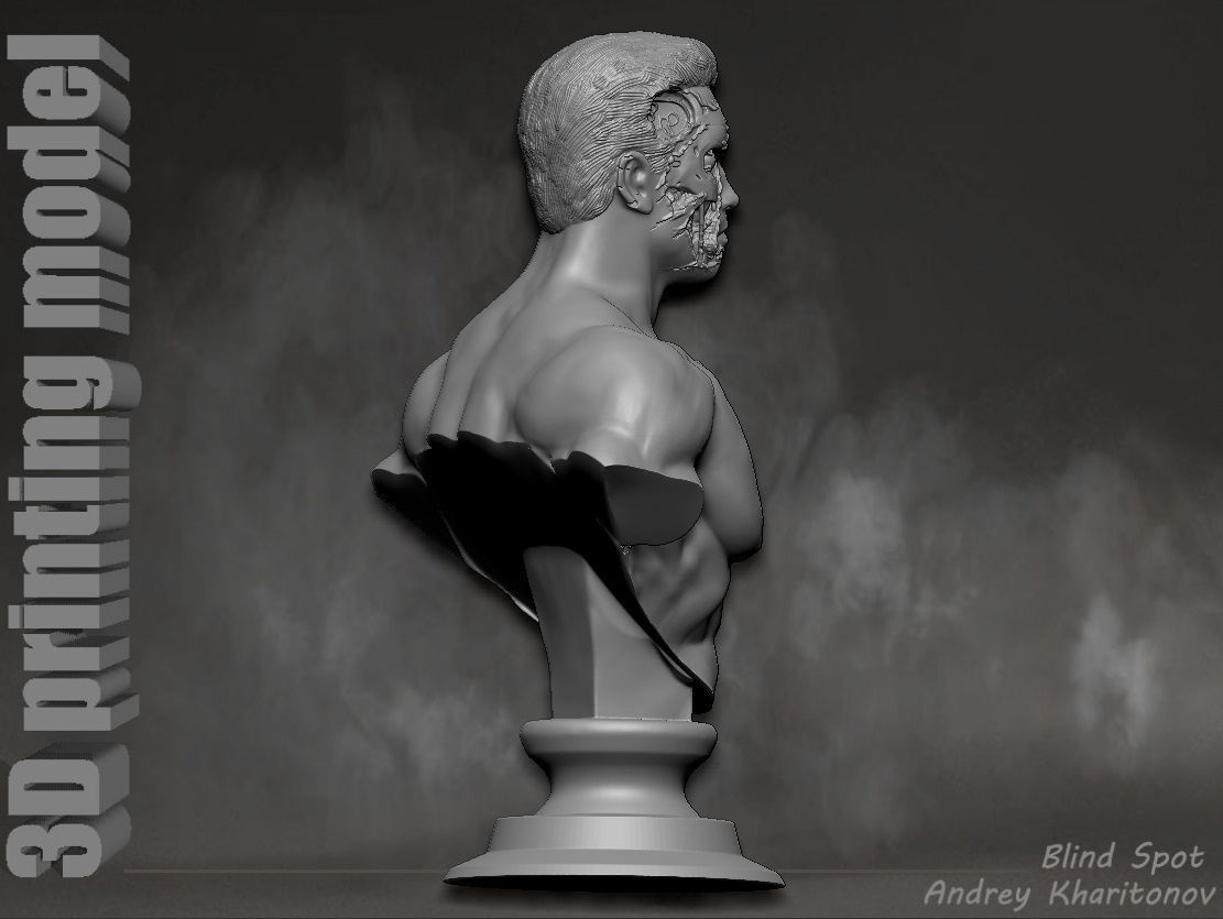 Terminator t-800 3D print model_11