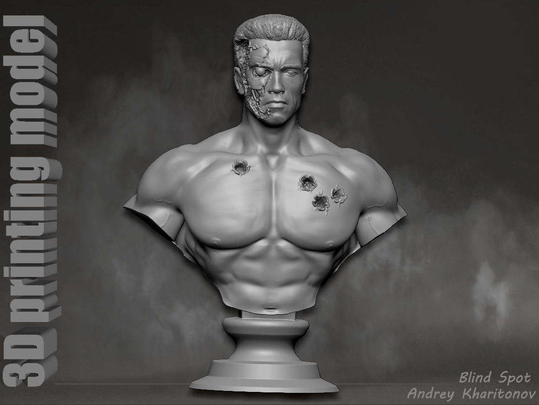 Terminator t-800 3D print model_16