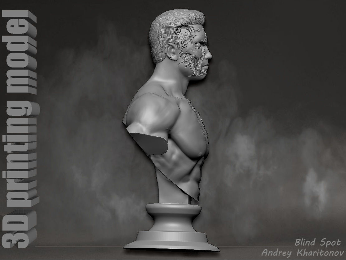 Terminator t-800 3D print model_12