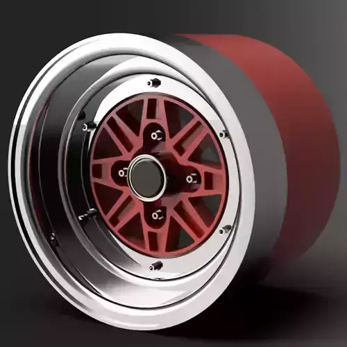 1 24 scale 14 Inch SSR MK3 With Stretch Tires  3D print model