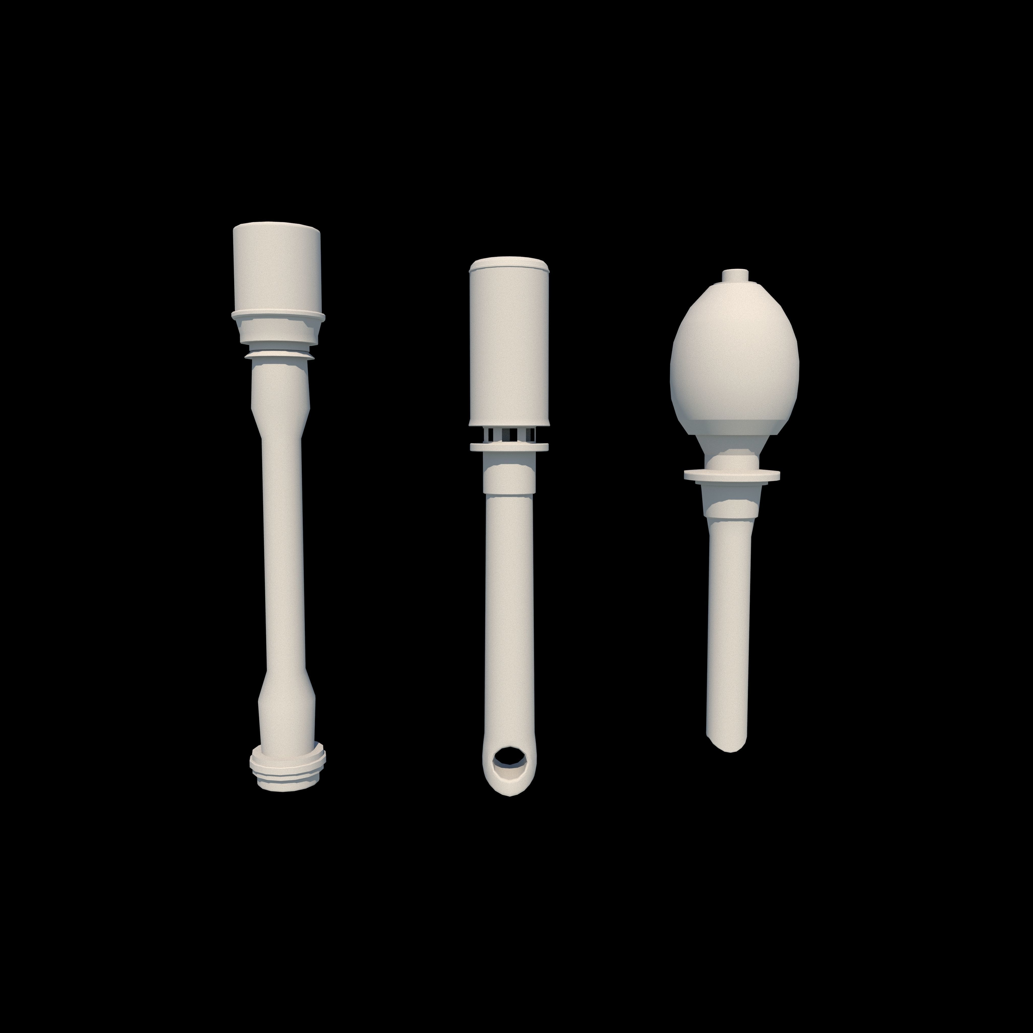 Frag Grenade Low-poly 3D model_5