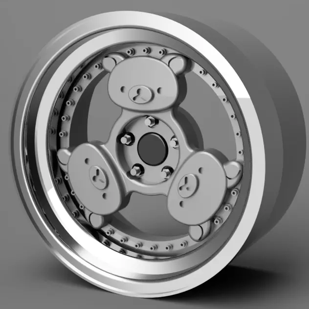 1 24 scale 18 Inch Revolve Wheels Teddygrams With Neova Tires 3D print model_0