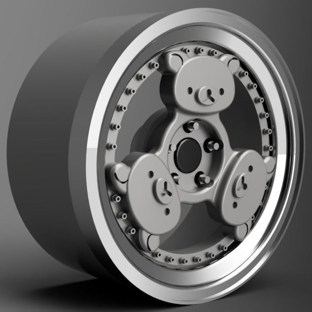 1 24 scale 18 Inch Revolve Wheels Teddygrams With Neova Tires 3D print model_1