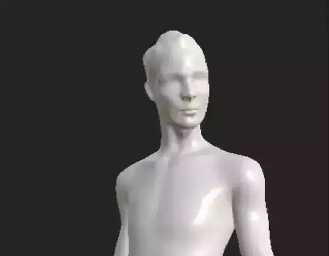 female model unwrapped