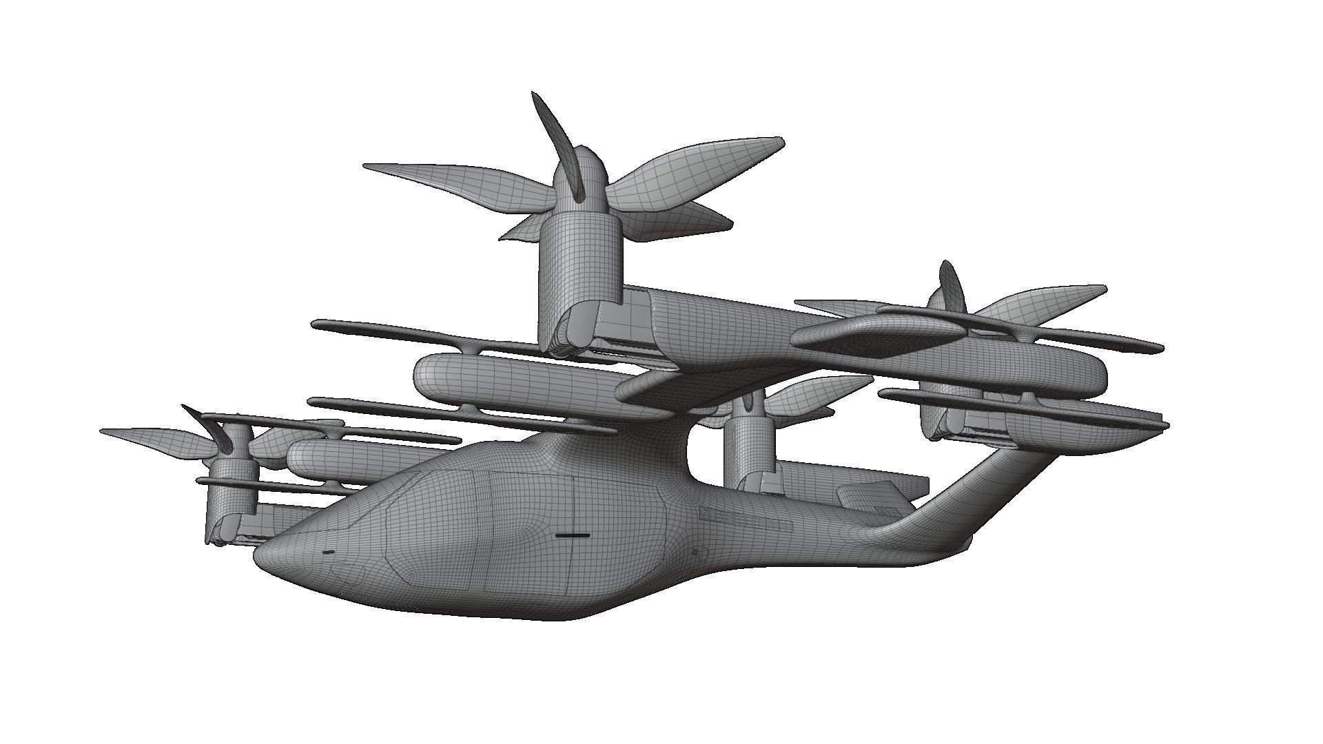 Drone Hyundai Uber 3D model_6