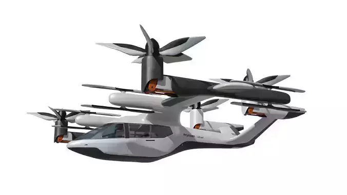 Drone Hyundai Uber 3D model Drone Hyundai Uber 3D model