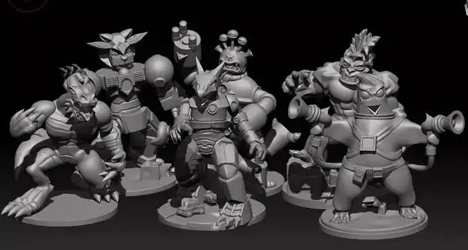 King of Monsters Tokyo Pack 3D print model